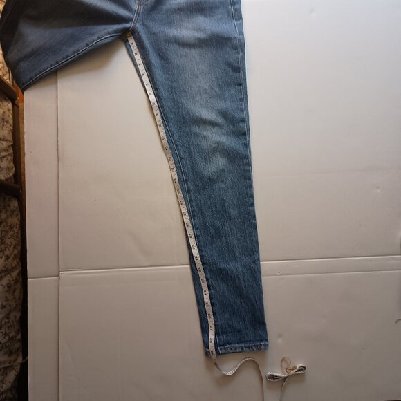 Levi’s White Oak Cone 601 Medium Wash Pin Skinny Denim Jeans Women’s Sz 30 - Picture 9 of 16
